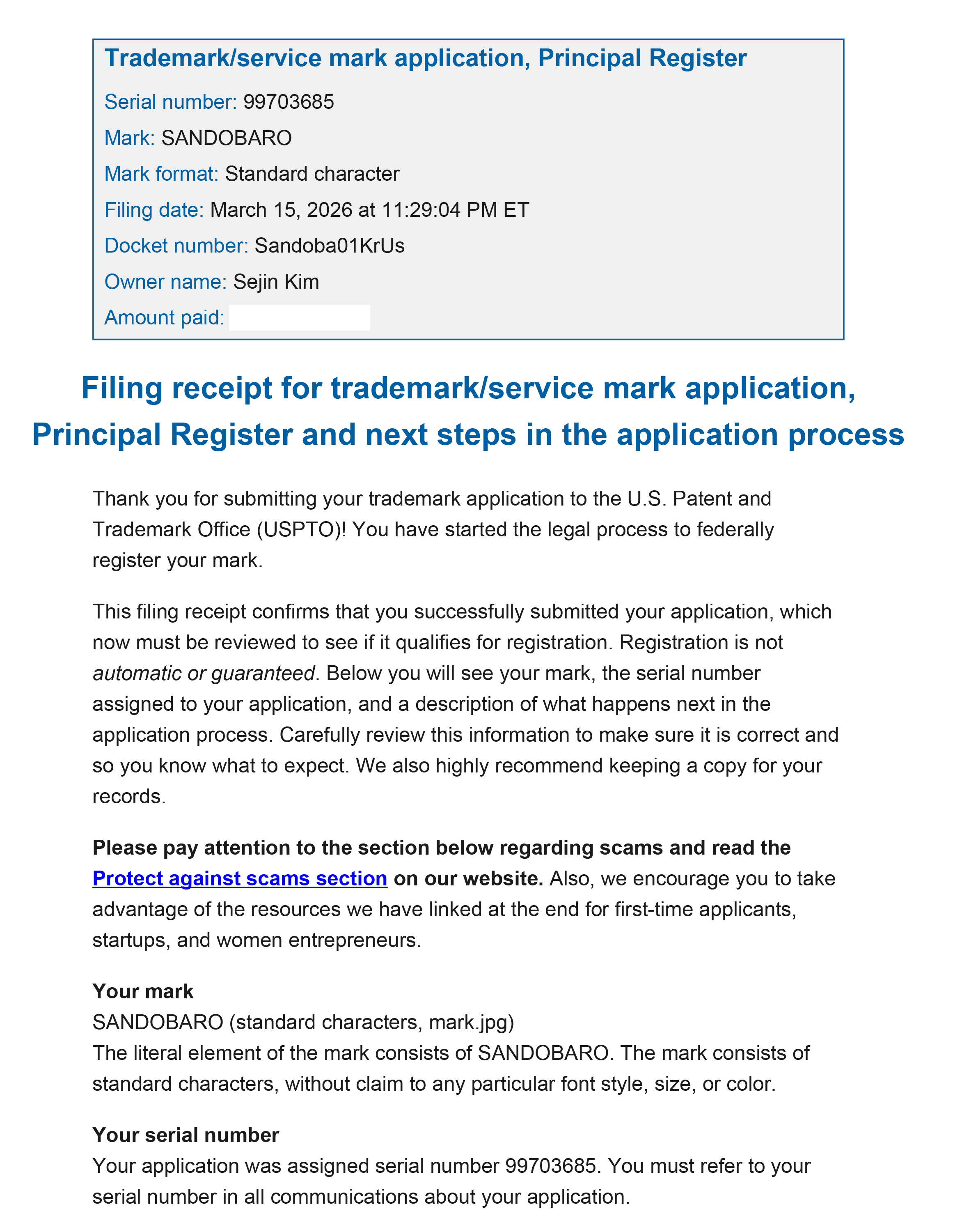 Trademark Registration 02